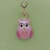 Cute Owl Leather Keychain: Cartoon Animal Bag Pendant & Backpack Ornament Gift