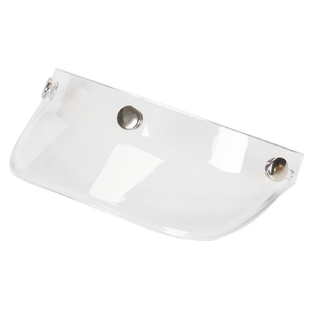 Motorcycle Helmet Sun Shade Protector 3 Snap-Button Retro Open Face Flip Up Down Shield Visor Modified Parts