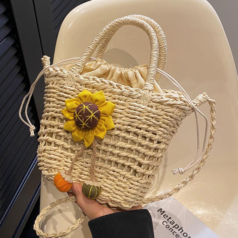 Summer Handmade Straw Woven Mini Bag - Perfect for Beach Vacations