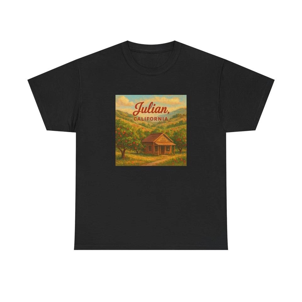 Unisex Adult T Shirt Julian CA Mountain Orchard Charm S