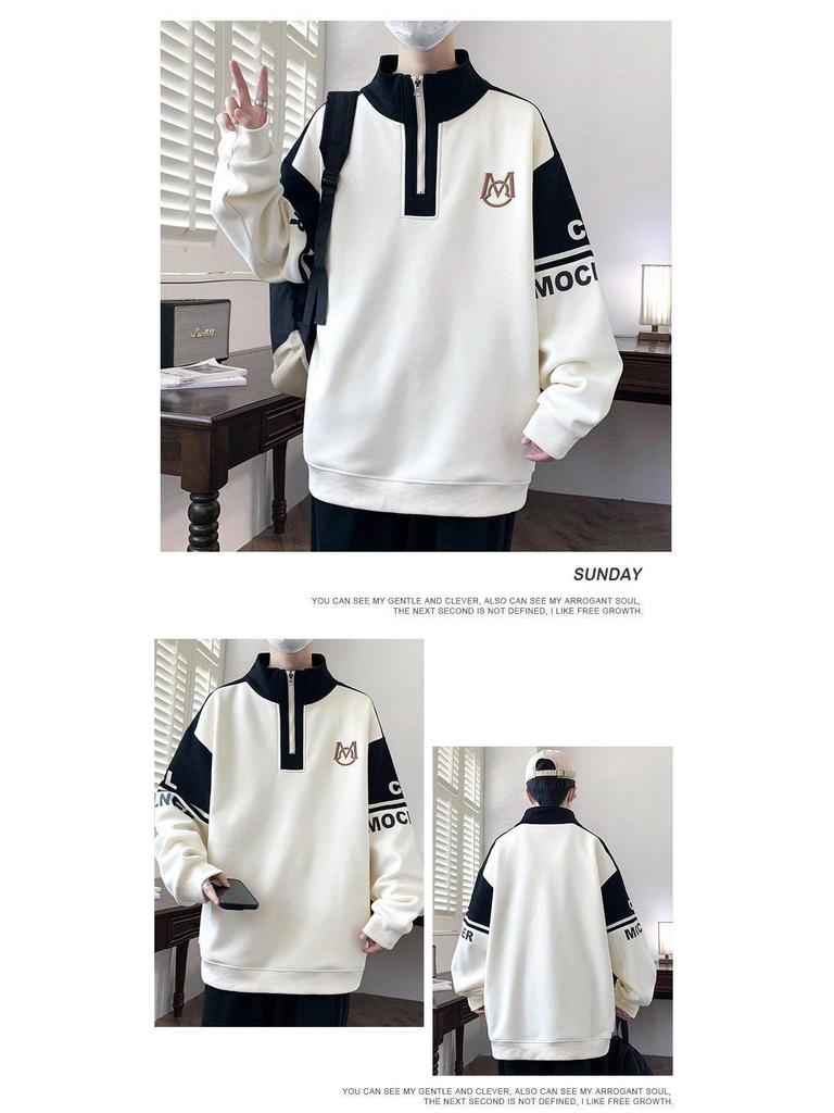 Boys' Thickened Velvet Hoodie for Fall/Winter - Stylish Warm Jacket for Teens and Big Kids