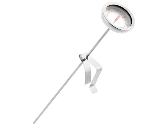 Thermomètre de cuisine - H-H - 6515 - Acier inoxydable - Mesure jusqu'à 300°C - Clip de fixation