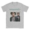 Unisex TShirts Timothee Chalamet Vintage Pure Cotton Tee Shirt Short Sleeve T Shirts Round Neck Clothing Unique