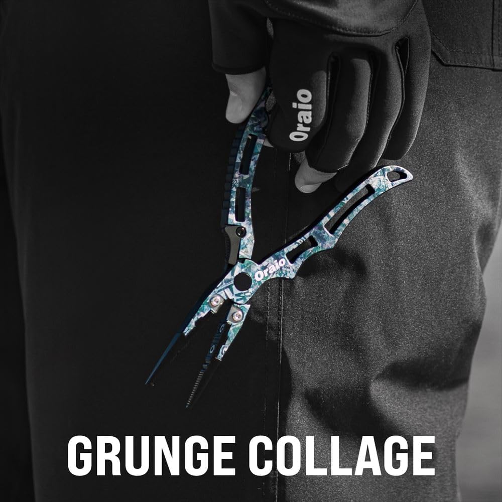 TAKAMIYA Orio Casual Pliers Small Nose Grunge Collage