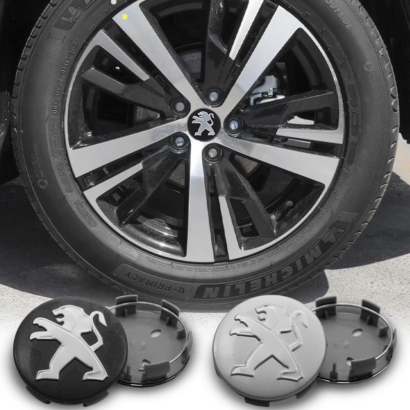 4Pcs 60mm Car Wheel Center Hub Cap Badge Cover For Peugeot 206 3008 308 307 w 2008 508 408 5008 301 2009 307 106 407 208 207 107