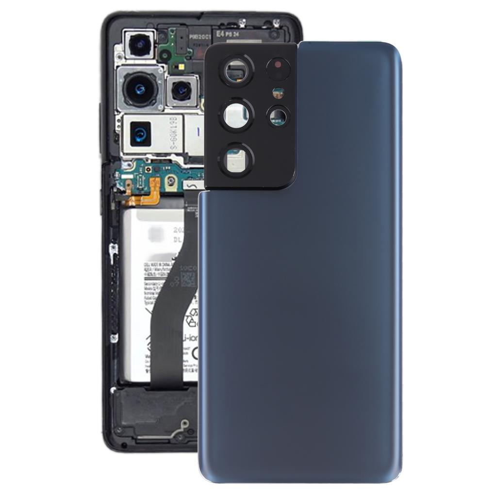 For Samsung Galaxy S21 Ultra 5G Battery Back Cover with Camera Lens Cover Replacement Phone Repair Parts