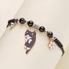 Creative Colorful String Cat Bracelet Woven Glass Handmade Bead Bracelet Hand Rope Jewelry Accessories Cartoon Hand Ring Women