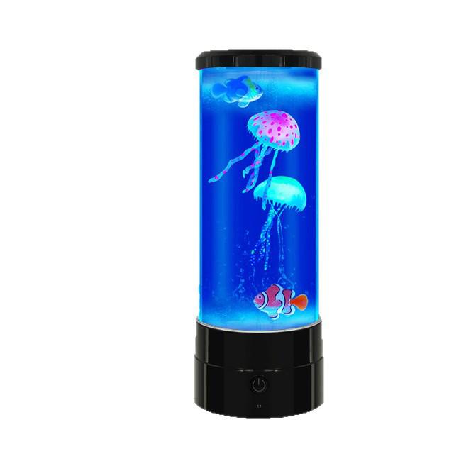 LED Jellyfish Night Light: USB-Powered Bedside Table Lamp for Home & Bedroom, Perfect for Atmosphere & Christmas Decor