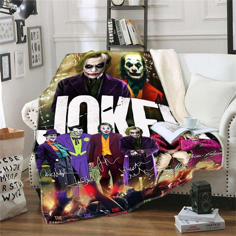 Blanket Sofa Bed Blanket Super Soft Warm The Crow The Joker 3D Print Blanket Cover Fleece Throw Blanket