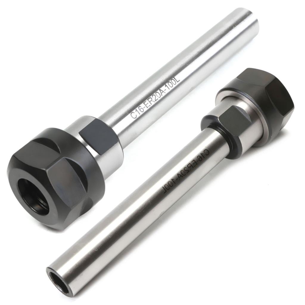 Neuer C16 ER20A 100L CNC 100mm Spannzangenfutterhalter Geradschaft Verlängerungsstange