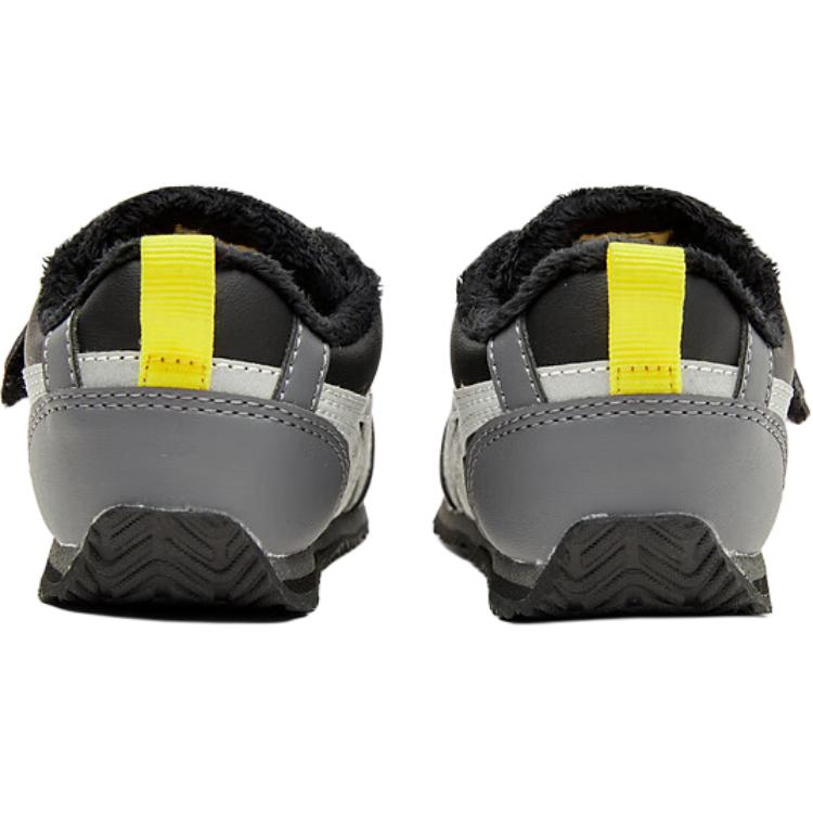 Asics Cotla Childrens Warm Plush Baby Walking Shoes Kids Shoes Black Gray 1144A398-001