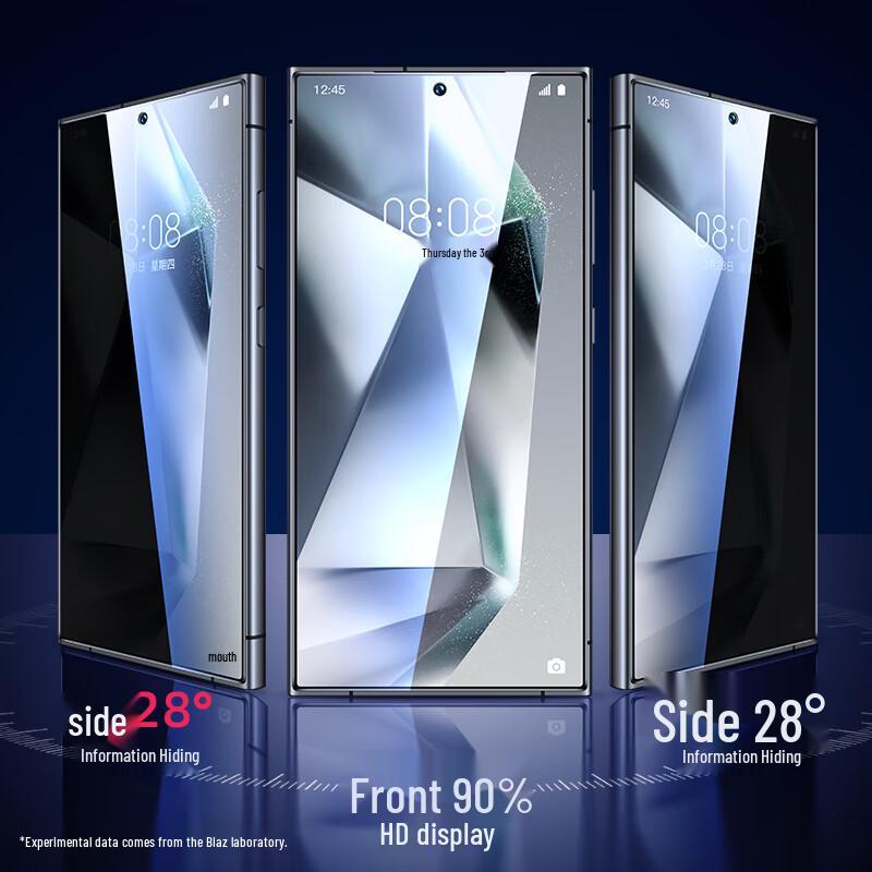 BIAZE 28° Privacy Tempered Glass Screen Protector for Samsung Galaxy S24 Ultra