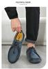 Spring Plus Size Hand-stitched Men's Leather Moccasins - Fashionable & Versatile Casual Shoes