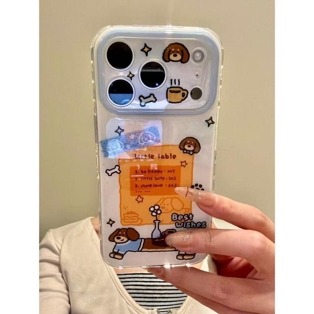 Children's Fun Cute Little Label Table Dachshund Dog for Iphone17promax Apple 16p Mobile Phone Case 15p