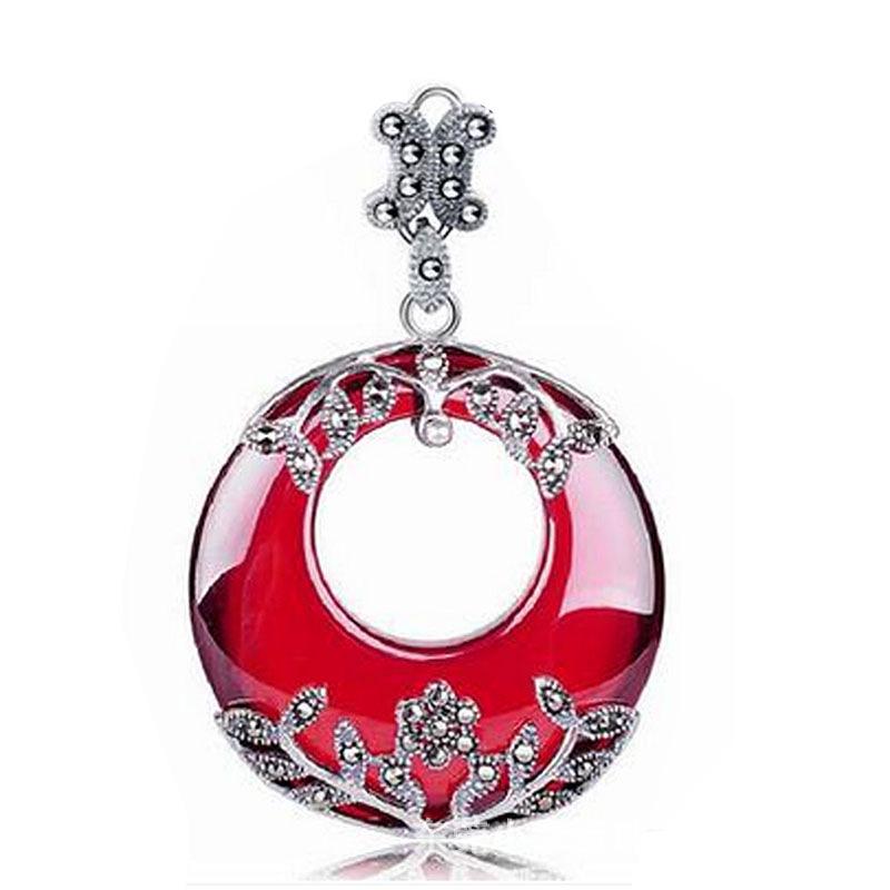 

Ожерелье-подвеска из тайского серебра 925 пробы с марказитами в виде бабочки - Женская ретро-китайская цепочка для свитера