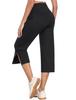 YIRUIYA Yoga High Plus with Slimming Legs Women's Pants, 3/4 Length, Waist, Sportswear, Stretch, Sizes, Pockets,