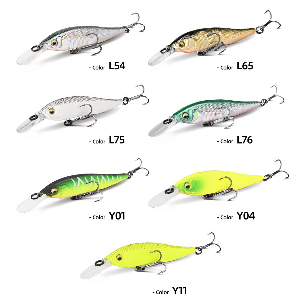 Xnanahan1 Minnow Jerk 75mm Meredith 7g 1pc Slow Sinking Maxdepth 24m Pike Bass Nanahan