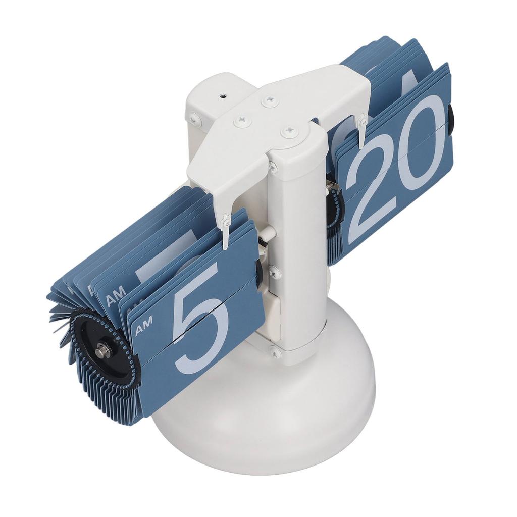 Page Turning Clock Single Leg European Vintage Simple Automatic Flip Mechanical Clock for Living