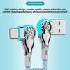 Double Bend Rotation Phone Charging Cable Type C/micro USB Elbow Data Line  Phone Accessories