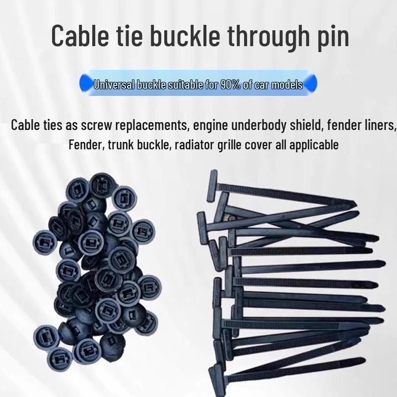 

Универсальная кабельная стяжка с пуш-пином для подкрылка и подкрылка багажника Cable Tie with Push Pin [10 sets/pack]