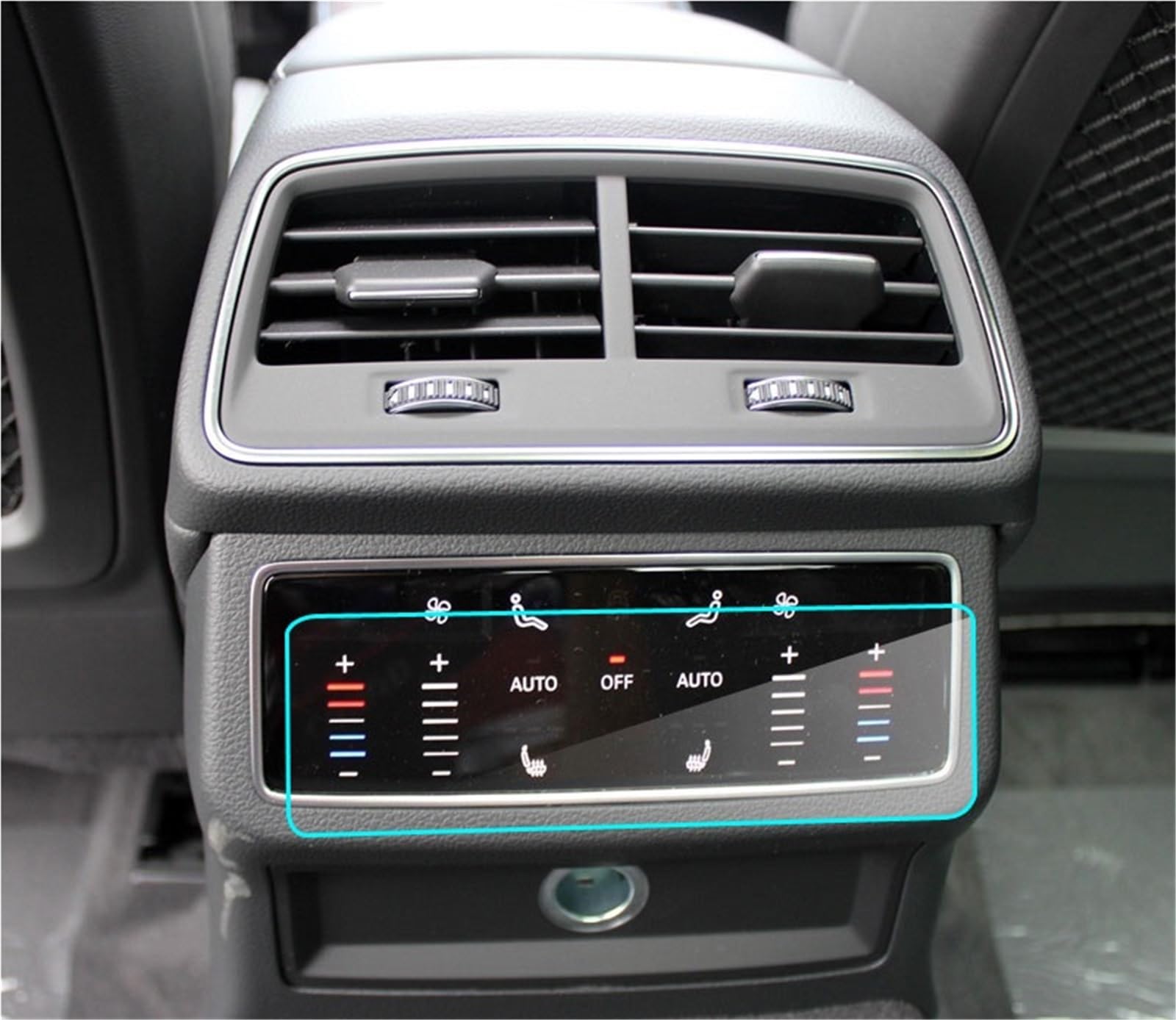 

Car Navigation Protective Film Screen Protector Rear Air Conditioning Screen 9H Hardness Tempered Glass One Size