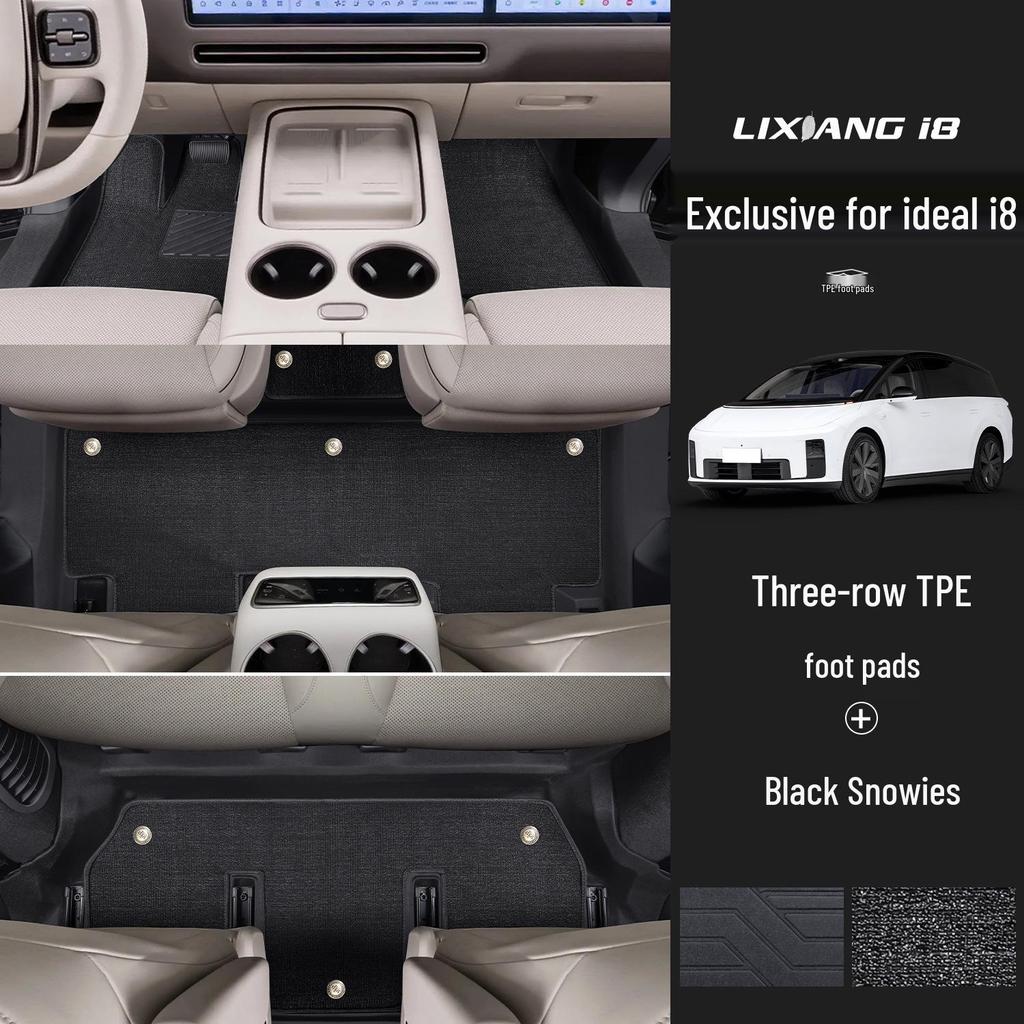 Full Coverage TPE Car Floor Mats for Ideal i8 - Interior Modification & Decoration Accessories