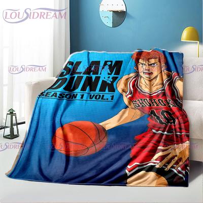 SLAM DUNK japońskie anime Sakuragi Hanamichi koc z nadrukiem narzuta na koc Ultra miękkie koce lekkie przytulne na kanapa z funkcją spania Sofa