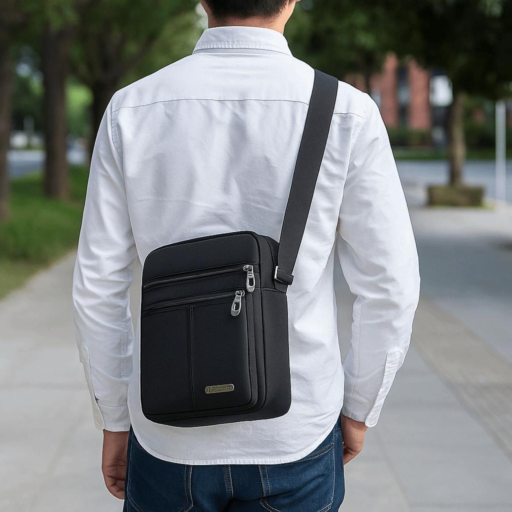 Oxford Cloth Male Crossbody Bags Multi Layer Messenger Bag Casual Men's Shoulder Bag for Home