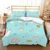 Unicorn Rainbow Dreamy Bedding Set Gift, Cute Cartoon Printed Pillowcase Cover, Suitable for Single/Double/Queen/King Beds