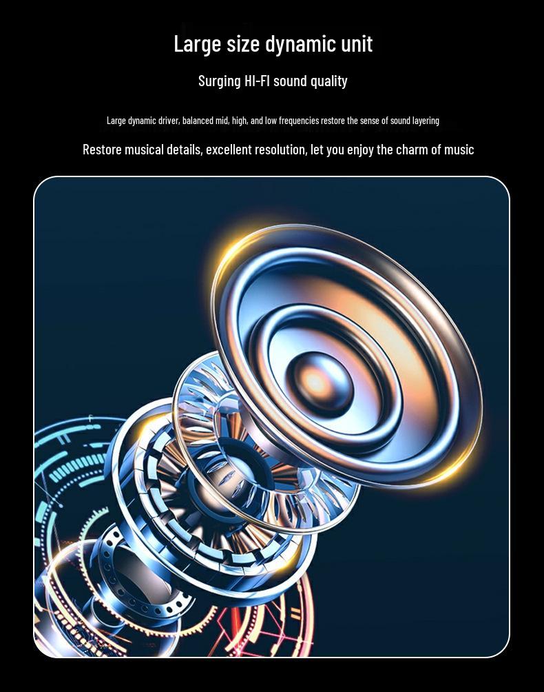 2025 Wireless Earphones 5.4: Ultra-long Battery, ANC Noise Cancelling, Color Screen, Bluetooth