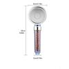 3 Fuctions Circular SPA Filter Hand Hold Shower Head Rainfall Water Saving Bathroom Accessories Filterate High Pressure Shower Nozzle