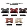hijk1 Car Seat Leather Headrest Neck Cushioning Support Head Pillow For VW GTI Polo Golf Passat Tiguan Arteon Touareg CC Taigo Caddy