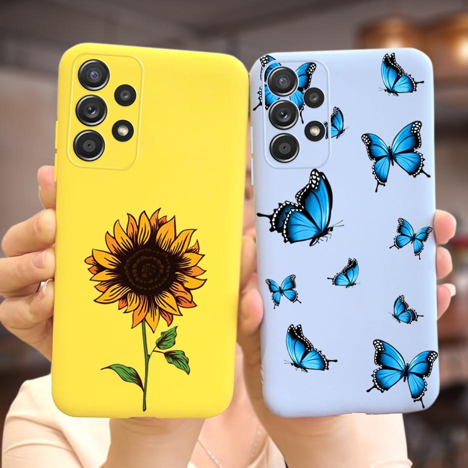For Samsung Galaxy A23 Case SM-A235F Beautiful Girls Flowers Soft Silicone Case For Samsung A23 A 23 Back Cover GalaxyA23 Fundas