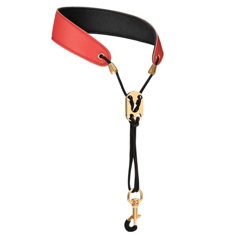 Universal Shoulder Harness Padded Leather Sax Neck Strap Sax Accessories