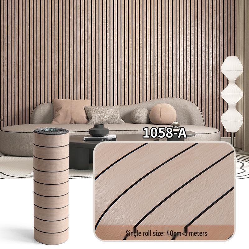 3D Wood Grain Self-Adhesive Waterproof Wall Panel Decor