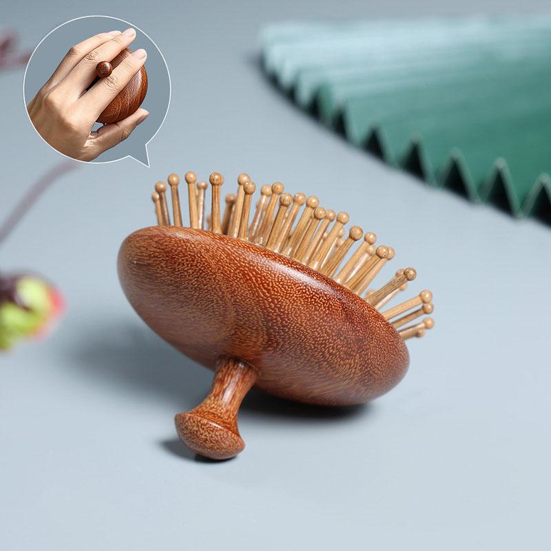 Wooden Hair Brush for Hair Growth Hairbrush Wood Scalp Massager Travel Scalp Massage Brush Air Cushion Hair Brush for Women