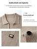Woodpecker Men's Autumn Knitted Cardigan: Business Casual, Fashionable & Versatile for Middle-Aged Men