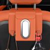 Car Backseat Tissue Box Holder with 2 Hooks Hanging Headrest Organizer for Facial Tissues Convenient for SUV Truck Car Interior