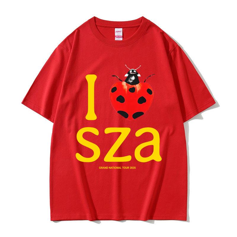 2025 Summer I Love SZA Grand National Tour Graphic Unisex Women Hip Hop Oversized Tshirts Unisexs 100 Pure Cotton Printed Tshirt