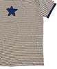 SK8ER ROCK Star Stripe Ringer T-Shirt ((Dark Blue))