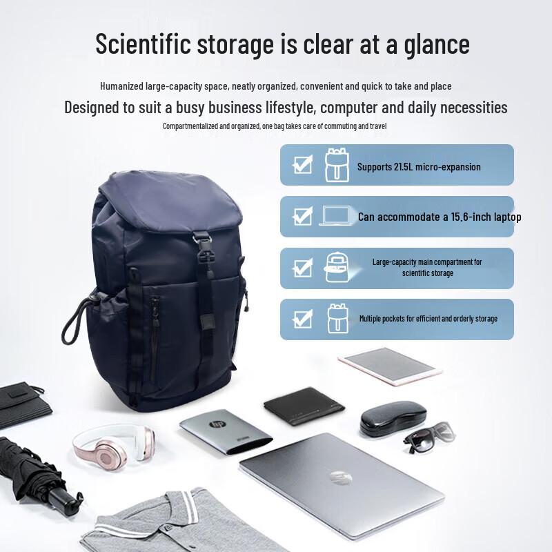 HP 16-inch Business Travel Laptop Backpack