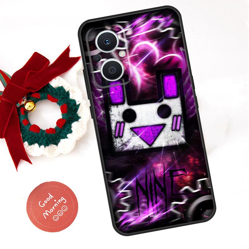 Game Geometry Dash Funda For OPPO Reno 10 11 12 13 14 Pro 11F 12F 13F 14F 7 8 Lite OPPO Find X8 X6 X9 Pro Case