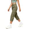 Women's Hiking Pants, Elastic Waist Loose Fit Lightweight, with Double Pockets and Knee Patch Pockets