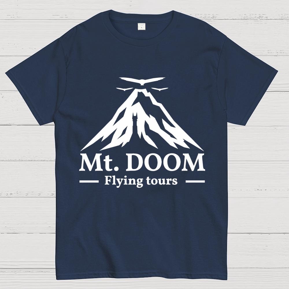 Mt. DOOM Flying Tours Cotton Summer Casual Cool Loose T-Shirt
