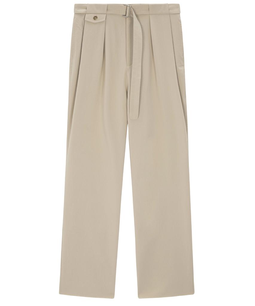 EZIO Belted Pocket Wide Pants - Beige