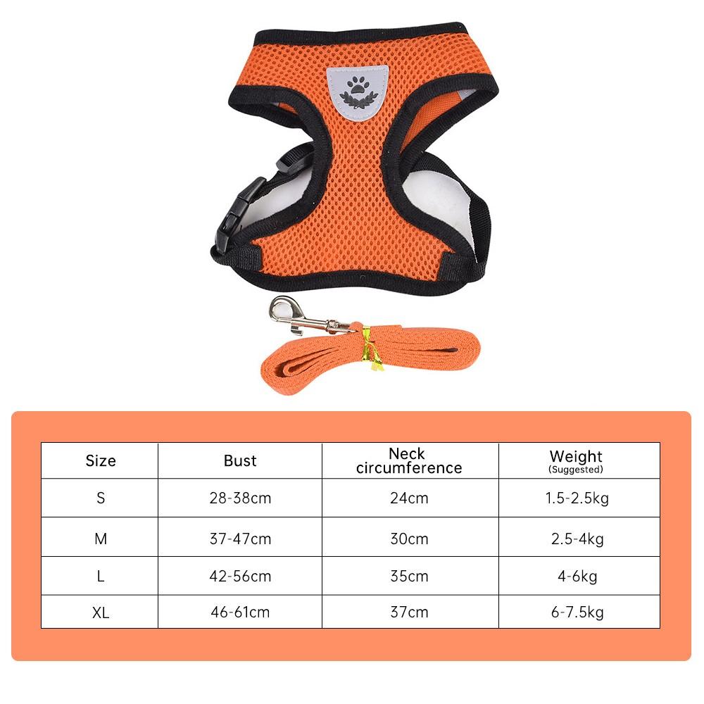 💰Kaufe Dog Leash Vest Walking Lead Cat Dog Harness Puppy Dogs Collar