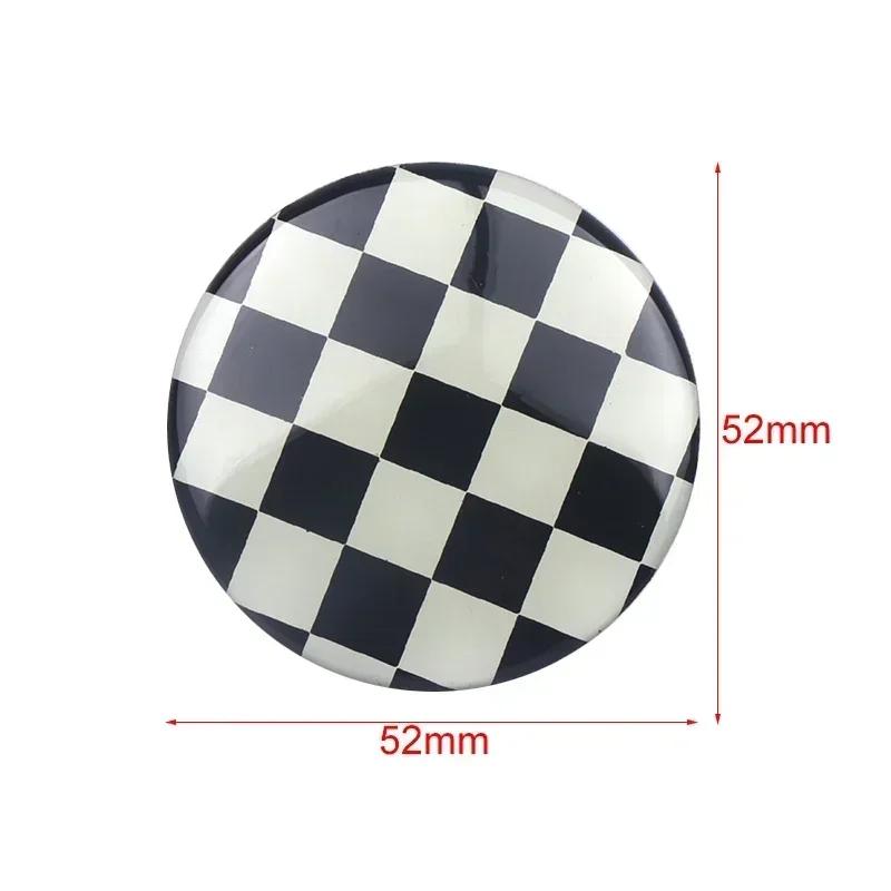 4Pcs 52MM Car Wheel Center Hub Stickers Logo for Mini Cooper JCW R50 R52 R53 R56 R57 R58 R60 MINI CLUBMAN COUNTRYMAN Accessories