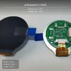 1.28 unit Round IPS TFT Display, 240x240, SPI, GC9A01 LCD Screen Bare Weld 12P