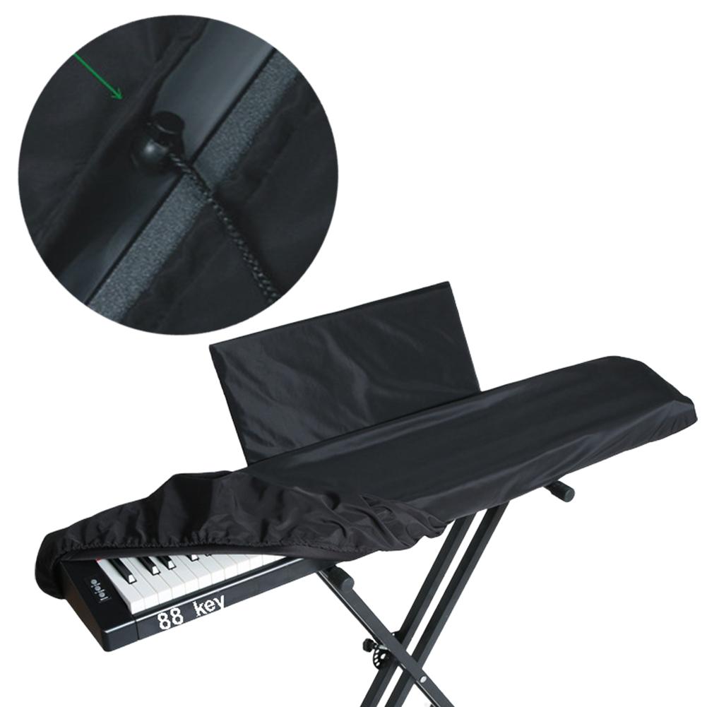 61/88 Keys Piano Keyboard Dust Cover Adjustable Stretchy Keyboard Dust Cover Foldable Piano Keyboard Cover Piano Accessories
