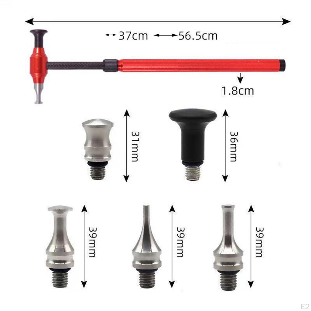 Car Paintless Dent Repair Kit, Adjustable Length Professional Compact Accessories Automobile
